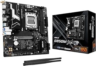 B850M-X WiFi R2.0 AM5 Micro-ATX Motherboard: Supports AMD Ryzen 9000/8000/7000 CPUs, DDR5 8200+ (OC), PCIe 5.0, Wi-Fi 6E, 2.5G LAN, USB-C, BIOS Flashback