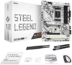 ASRock B650 Steel Legend WiFi 6E AMD Socket AM5 Ryzen 9000 8000 and 7000 Series SATA3 M.2 DDR5 7200+(OC) 256GB SATA3 6.0 Gb/s ATX Motherboard BIOS Flashback