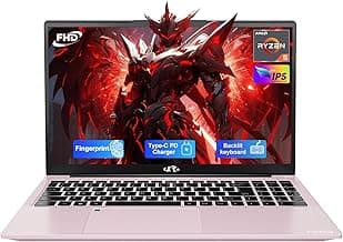 NIMO 15.6'' IPS FHD-Laptop, 32GB RAM 1TB SSD AMD Ryzen 5(Beat i5-1135G7, 4 Cores Up to 3.7GHz) Student Computer with 2 Years Warranty, 65W Type-C, Fingerprint, Backlit Keyboard, 180°Viewing