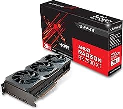 Sapphire 21323-01-20G AMD Radeon RX 7900 XT Gaming Graphics Card with 20GB GDDR6, AMD RDNA 3, Black