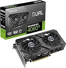ASUS Dual GeForce RTX™ 4060 Ti EVO OC Edition 8GB GDDR6 (PCIe 4.0, 8GB GDDR6, DLSS 3, HDMI 2.1a, DisplayPort 1.4a, Axial-tech fan design, 0dB technology, Protective Backplate, Auto-Extreme Technology)