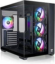 Thermaltake View 380 TG ARGB Black ATX Case; 4x120mm ARGB Fans Included; Supports Hidden-Connector Motherboard; Front & Side Dual Tempered Glass Panel; CA-1Z2-00M1WN-00; 3 Year Warranty