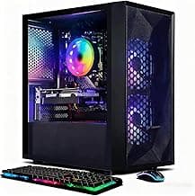 STGAubron Gaming PC Desktop Computer, Intel Core i5 up to 3.7GHz, GeForce RTX 2060 6G, 16G RAM, 512G SSD, WiFi 6, BT 5.0, RGB Fan x2, Windows 11 Home